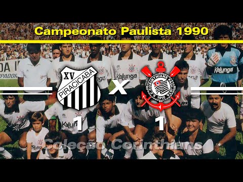 XV de Piracicaba 1 x 1 Corinthians - 04/03/1990 - Campeonato Paulista