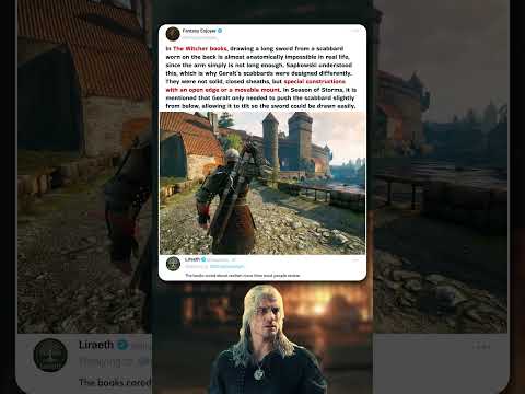 The Hidden Realism of Geralt’s Swords in The Witcher ⚔️🐺 #TheWitcher #BookDetails #fantasy