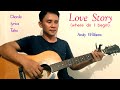 Love story guitar cover by Andy Williams (chords , lyrics & guitar tabs)