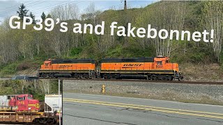 Two GP-39’s and a fakebonnet in Everett, WA!