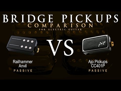 Railhammer ANVIL vs Ajo CC401P - Bridge Guitar Pickup Comparison Tone Demo