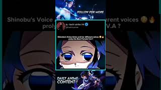 Download lagu Shinobu's Voice Actor and her different voices proly the Best Female V.A? #shorts #Animevoice mp3
