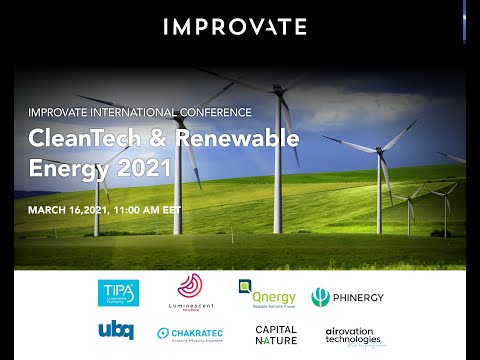 Improvate International Conference Cleantech & Renewable Energy 2021. Full Broadcast