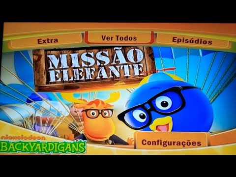menu original dos Backyardigans missão elefante ( quarta temporada ).