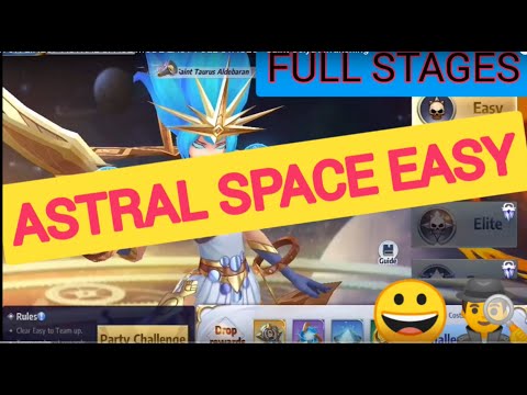 Contoh Lineup EASY ASTRAL SPACE FULL STAGES - Saint Seiya Awakening