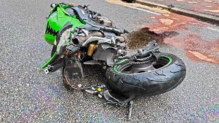 Motorcycle Crashes & CRAZY Motorcycle Moments - Episode 613