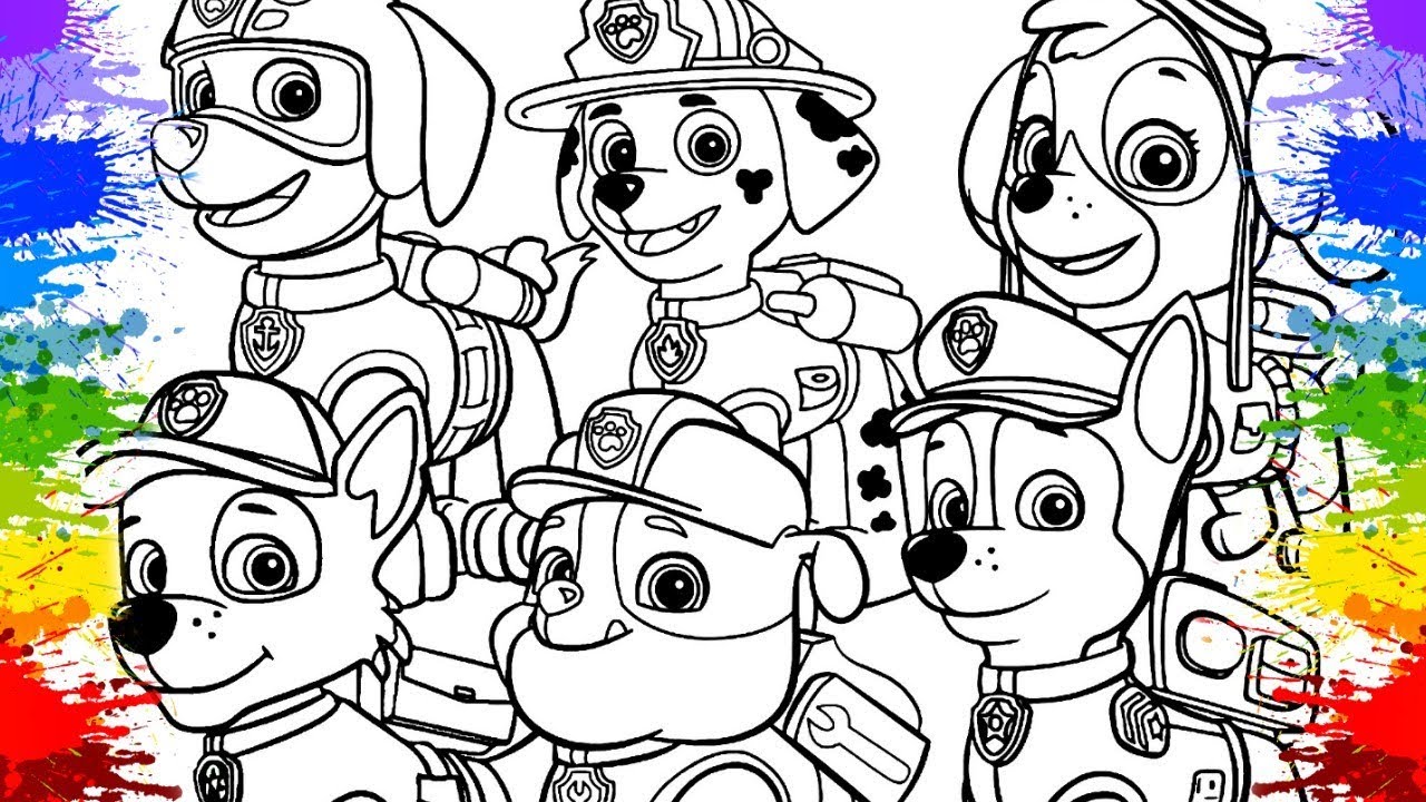 DESENHO DA PATRULHA CANINA CHASE PAW PATROL COLORIR ONLINE CLASSES CARTOON Nick Jr cor para criança