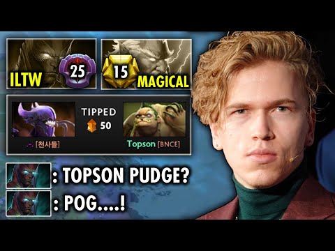 IS THIS GONNA BE NEW OG MID HERO?? TOPSON SPAMMING PUDGE MID DELETE PRO PLAYERS | GENIUS PUDGE