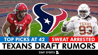 TOP Houston Texans Draft Targets At Pick 42 + T’Vondre Sweat Arrested… Should The Texans Draft Him?