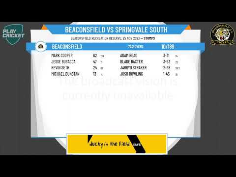 Dandenong District Cricket Association - Turf 1 - Round 6 - Beaconsfield v Springvale South - Day 1
