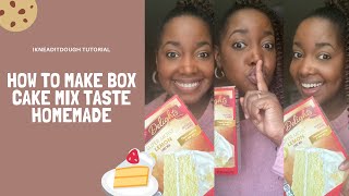 How to make box cake mix taste homemade