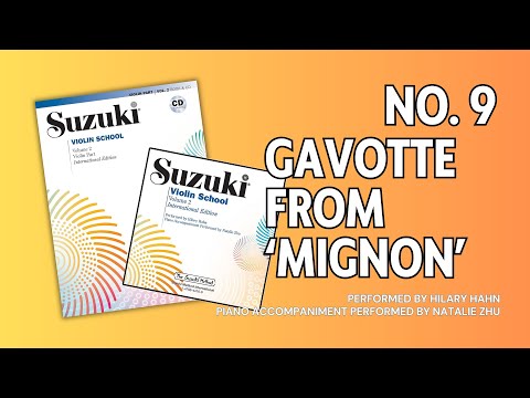 No. 9 Gavotte from Mignon | Play Along | A. Thomas | Suzuki Violin School Volume 2