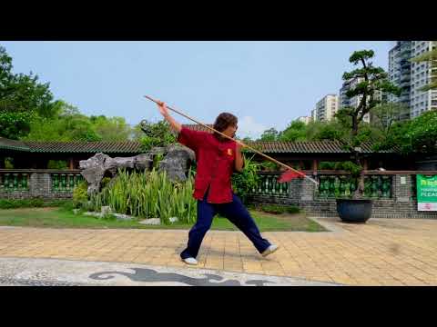 陳式太極搶 (梨花槍夾白猿棍) Chen Style Taichi Spear (Pear Blossom Spear Form)