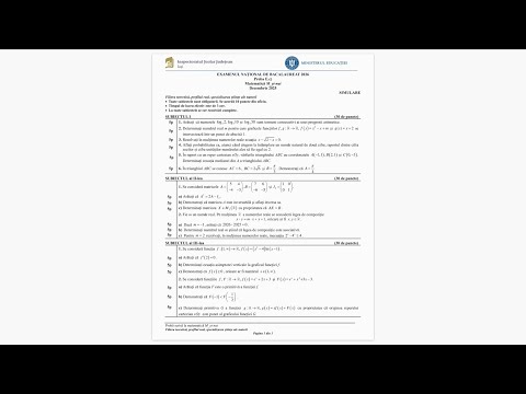 Simulare Bacalaureat 2026 - Stiinte ale naturii - Iasi