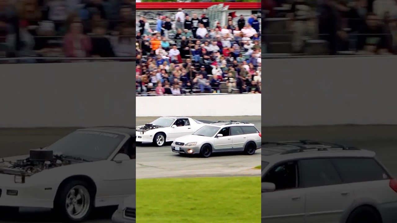 Subaru Outback vs. Camaro in Spectator Drags at Seekonk Speedway 2026