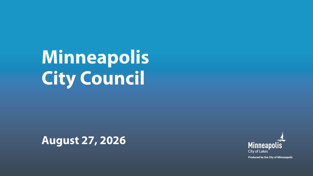 August 27, 2026 Minneapolis City Council