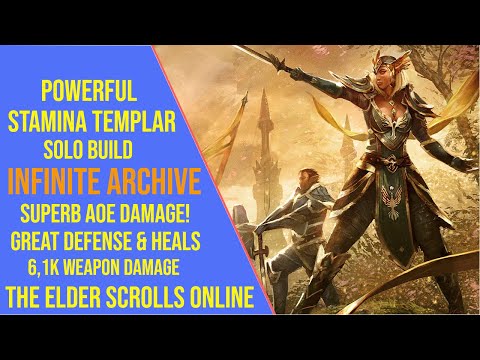 Powerful Stamina Templar Solo Build for the Infinite Archive in ESO!