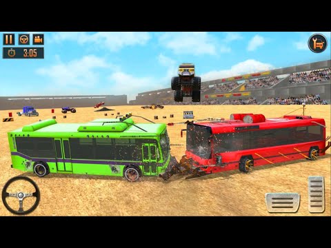 Police Bus Derby Car Crash Stunts  Part #01 Android Gameplay Play by pc