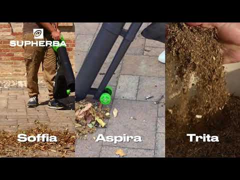 Soffiatore Aspiratore Trituratore Elettrico 2800W 35 L 3 in 1 - Supherba