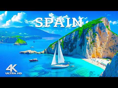 Spain 4K Drone Footage 🇪🇸 Unreal Beaches, Historic Cities & Mediterranean Paradise