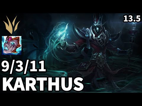 Karthus Jungle vs Gragas - KR Grandmaster | Patch 13.5