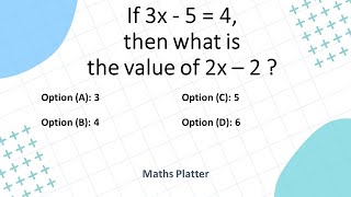SAT Math | Pre-Algebra | Algebra 1 | Algebra Basics: Solving a Two-Step Linear Equation Problem