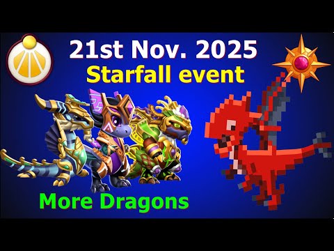 Treestone and Needlewing Starfall event starting on 21st Nov  2025 | Plus Divine dragons | DML