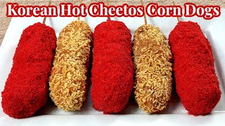 How to Make Hot Cheetos Corn Dogs KOREAN STYLE EASY