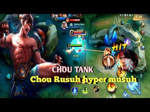 GAMEPLAY CHOU ROAMER!!BUILD CHOU TOP 1 GLOBAL-MLBB