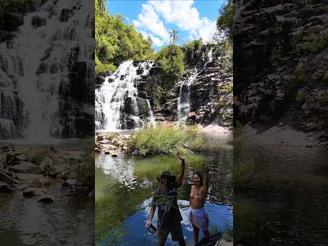 📍Cascata do Salso, Caçapava do Sul 🇧🇷🫶🏽 #brasil #cascada #viaje #turismoaventura