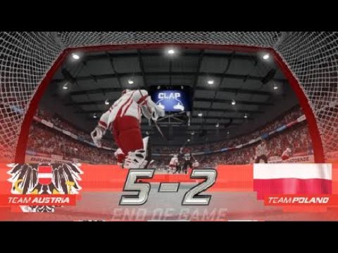 2020 IIHF World Championship Division I Game 4 AUT vs POL