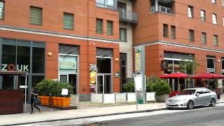 preview picture of video 'Manchester on 17th-July-2012: Restaurants on Chester Street, Manchester, UK'