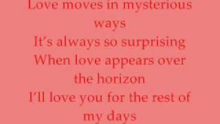 Love moves in mysterious ways Christian Bautista Feat. Kris Aquino (lyrics on Screen)