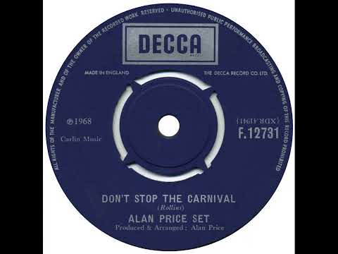 UK New Entry 1968 (22) Alan Price Set - Don't Stop The Carnival