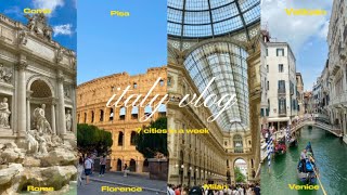 italy travel vlog 🇮🇹 : 7 cities in a week, Rome, Venice, Florence, Milan, Lake Como, Pisa, Vatican