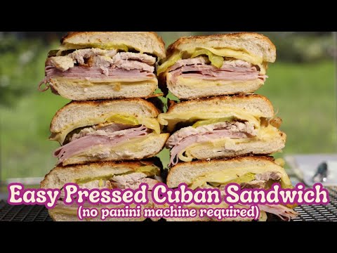 Easy Pressed Cuban Sandwich (no panini machine required)