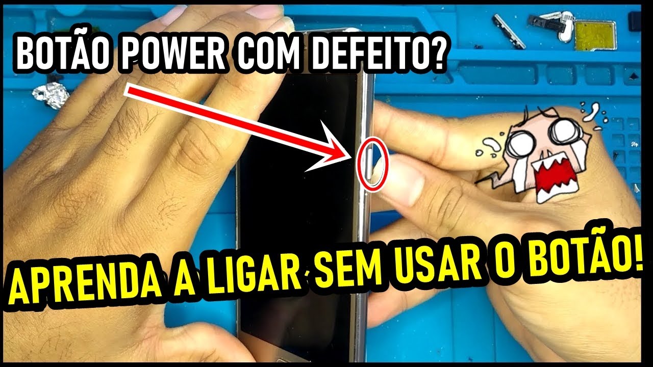 Como ligar celular com o Botão power quebrado, Samsung (muito simples).