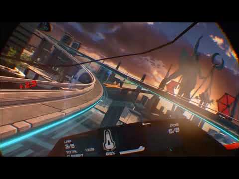 Wipeout Omega VR A+ class pilot view
