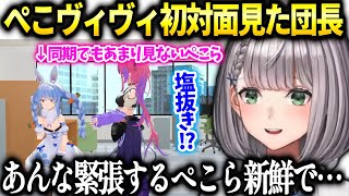 ノエル団長ヴィヴィ初対面に緊張するぺこらが可愛かった話【白銀ノエル/ホロライブ切り抜き】