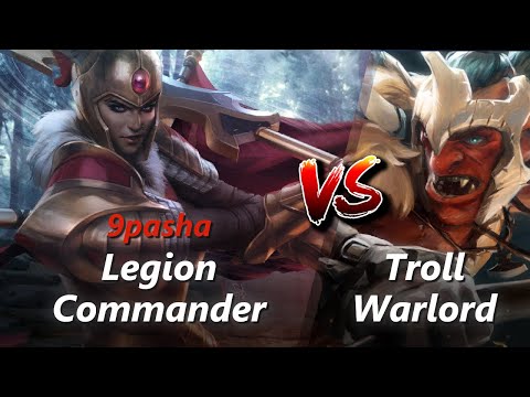 How to Legion Commander offlane vs Troll Warlord/Magnus (feat. 9pasha) | First 10 minutes