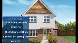The Warwick 3 bedroom detached REDROW home Witham Show home
