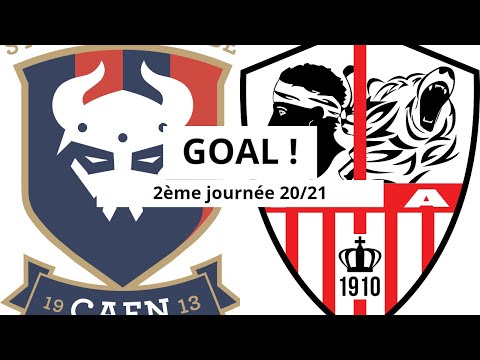 Caen - AC Ajaccio [(1)-0] GOAL 21' (Yacine Bammou) 2ème journée 2020/21