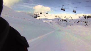 preview picture of video 'Bettmeralp - Aletsch Arena - First Run of the Day in Switzerland'