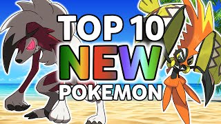 Top 10 New Pokemon So Far in Pokemon Sun and Moon