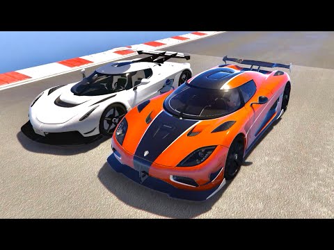 Koenigsegg Jesko vs Koenigsegg Agera RS - Drag Race 10 KM
