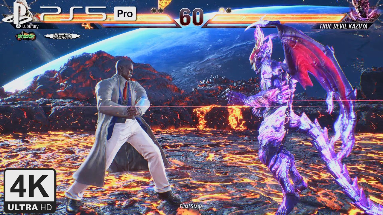 Tekken 8 | Leroy Smith on Arcade Mode Difficult Hard & True Devil Kazuya [4K.PS5Pro]