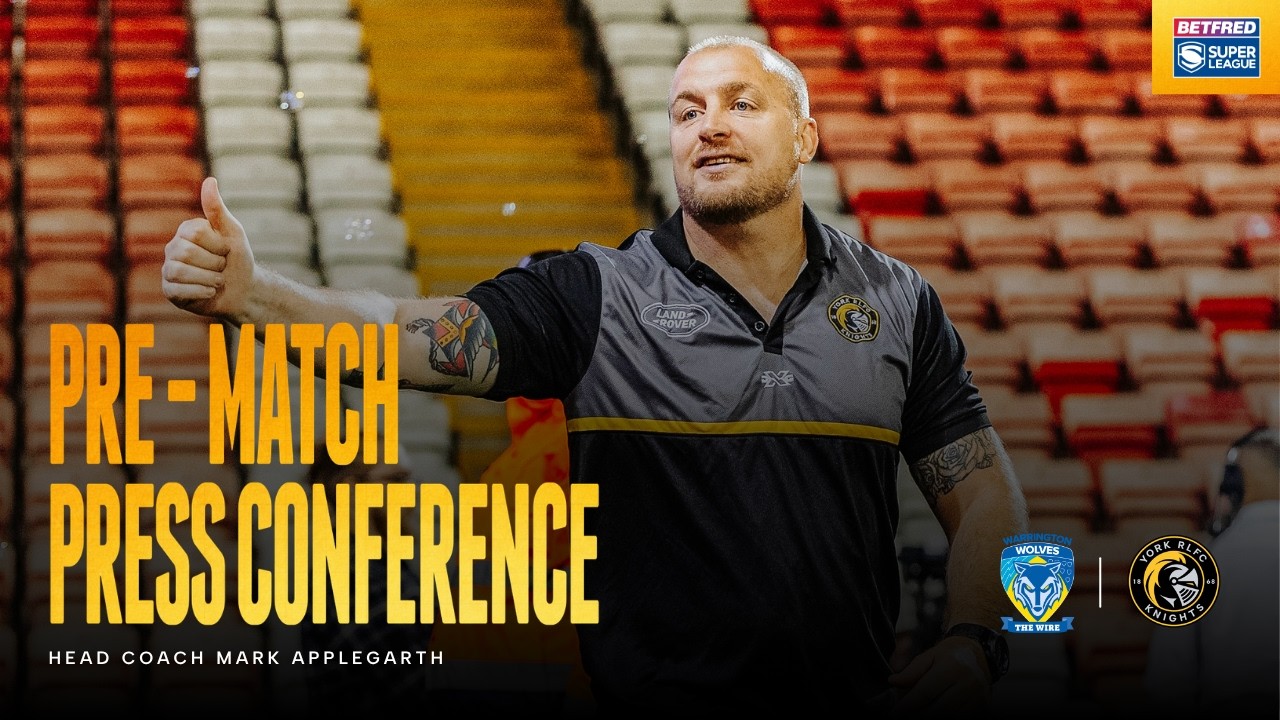"we're in a Block of 4 Games That Are Real Tests" | Pre-match Mark Applegarth | Warrington | Rd 23