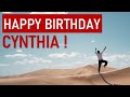 Happy Birthday CYNTHIA Today Is Your Day