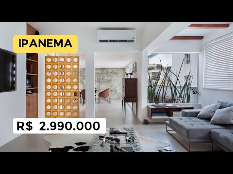 Cobertura de alto padrão à venda na quadríssima da praia de Ipanema.
