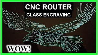 How To Engrave Glass On a CNC Router [With A Drag Bit], Glass Etch - Garrett Fromme